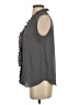 Ann Taylor 100% Polyester Gray Sleeveless Blouse Size S - photo 5