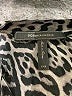 BCBGMAXAZRIA 100% Silk Animal Print Silver Long Sleeve Silk Top Size XXS - photo 7