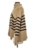 Gap 100% Cotton Stripes Tan Turtleneck Sweater Size XS - photo 5