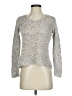 Eileen Fisher 100% Cotton Metallic Silver Pullover Sweater Size XS - photo 1