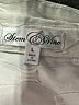 Stem & Vine Metallic Ivory 3/4 Sleeve Blouse Size L - photo 7