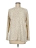 Tahari Animal Print Ivory Turtleneck Sweater Size M - photo 1
