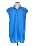 J.Crew Solid Blue Casual Dress Size M - photo 1