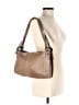 Avorio 100% Leather Solid Gray Tan Leather Shoulder Bag One size - photo 2
