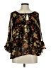 Plenty By Tracy Reese 100% Viscose Black 3/4 Sleeve Blouse Size M - photo 1