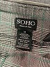 SOHO Apparel Ltd Plaid Gray Dress Pants Size M - photo 4