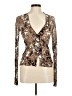 Nic + Zoe Brown Long Sleeve Blouse Size XS - photo 1