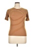 Unbranded Stripes Brown Orange Short Sleeve Turtleneck Size XL - photo 1