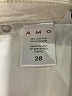 AMO Ivory Denim Shorts Size 28 waist - photo 4