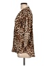 Bold Elements 100% Polyester Animal Print Brown 3/4 Sleeve Blouse Size L - photo 5