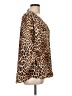 Bold Elements 100% Polyester Animal Print Brown 3/4 Sleeve Blouse Size L - photo 4