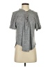New In Gray Short Sleeve Henley Size S - photo 1