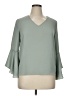 A. Byer 100% Polyester Green 3/4 Sleeve Blouse Size XL - photo 1
