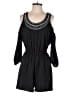 Bebe Solid Black Romper Size S - photo 1