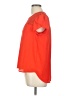 Meraki 100% Polyester Orange Short Sleeve Blouse Size L - photo 5