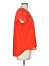 Meraki 100% Polyester Orange Short Sleeve Blouse Size L - photo 4