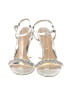 Badgley Mischka Graphic White Silver Sandals Size 9 - photo 2