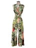 Slate & Willow Tropical Green Jumpsuit Size XS - photo 2