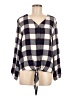 Como Vintage Gray Long Sleeve Blouse Size M - photo 1