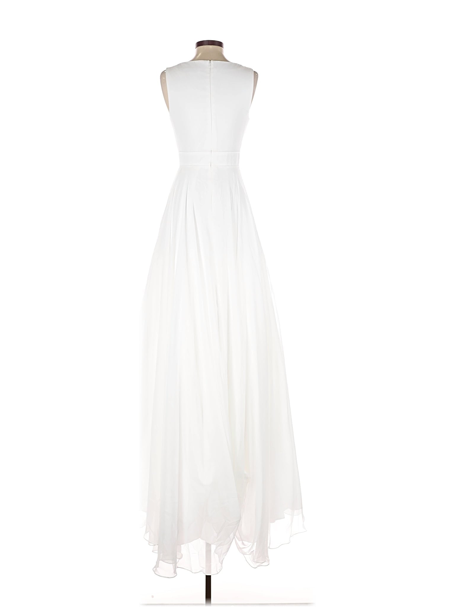 plain white dress Natasha Eyelet Halter Midi Dress main image 0