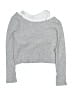 Active by Old Navy Silver Long Sleeve Top Size 8 - photo 1