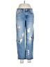 Zara Basic Hearts Blue Jeans Size 6 - photo 1