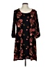 ECI 100% Polyester Paisley Black Casual Dress Size L - photo 1