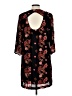 ECI 100% Polyester Paisley Black Casual Dress Size L - photo 2