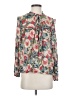 Zara Floral Blue Long Sleeve Blouse Size S - photo 1