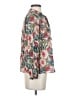 Zara Floral Blue Long Sleeve Blouse Size S - photo 4