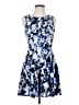 Express Outlet Floral Blue Cocktail Dress Size 2 - photo 1