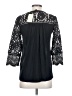 Lucky Brand 100% Nylon Black Kimono Size S - photo 2