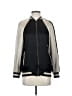 H&M 100% Viscose Black Track Jacket Size 4 - photo 1