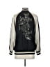 H&M 100% Viscose Black Track Jacket Size 4 - photo 2