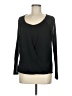 Athleta 100% Polyester Black Long Sleeve T-Shirt Size M - photo 1