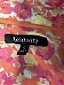 Relativity Print Pink Long Sleeve Blouse Size S - photo 7