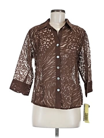 Stonebridge 3/4 Sleeve Button-Down Shirt (view 1)