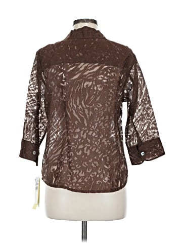Stonebridge 3/4 Sleeve Button-Down Shirt (view 2)