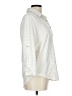 Stem & Vine Metallic Ivory 3/4 Sleeve Blouse Size L - photo 4