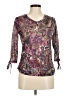 Gap Paisley Purple 3/4 Sleeve Blouse Size S - photo 1