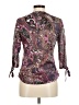 Gap Paisley Purple 3/4 Sleeve Blouse Size S - photo 2