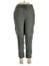 Caslon 100% Linen Solid Green Linen Pants Size L - photo 1