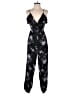 American Eagle Outfitters 100% Viscose Floral Black Jumpsuit Size XS - photo 1