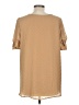 Reba 100% Polyester Tan Short Sleeve Blouse Size M (estimated) - photo 2