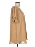 Reba 100% Polyester Tan Short Sleeve Blouse Size M (estimated) - photo 4