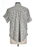 Lane Bryant Print Silver Short Sleeve Button-Down Shirt Size 12 - photo 2