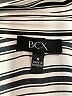 BCX 100% Polyester Stripes Silver 3/4 Sleeve Blouse Size M - photo 7