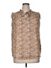 Maison d' Amelie 100% Polyester Tweed Brown Sleeveless Blouse Size XL - photo 1