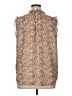 Maison d' Amelie 100% Polyester Tweed Brown Sleeveless Blouse Size XL - photo 2