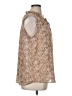 Maison d' Amelie 100% Polyester Tweed Brown Sleeveless Blouse Size XL - photo 4